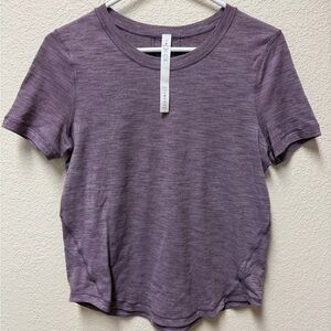 lululemon Heathered Purple Short Sleeve Tee